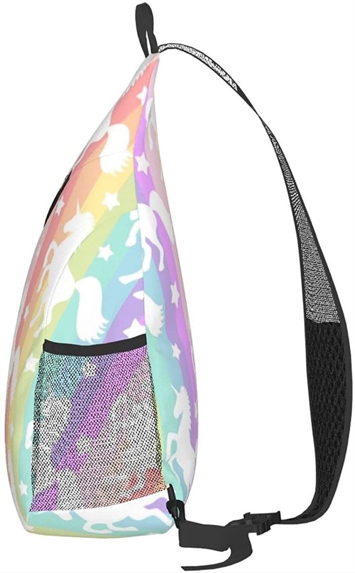 Rainbow Stripes Sling Bag Casual Backpack