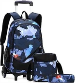 18-дюймовый 3PCS Школьный детский рюкзак на колесах