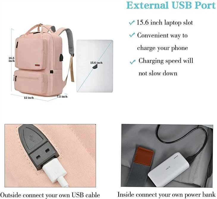 15.6-inch Travel College School Bag