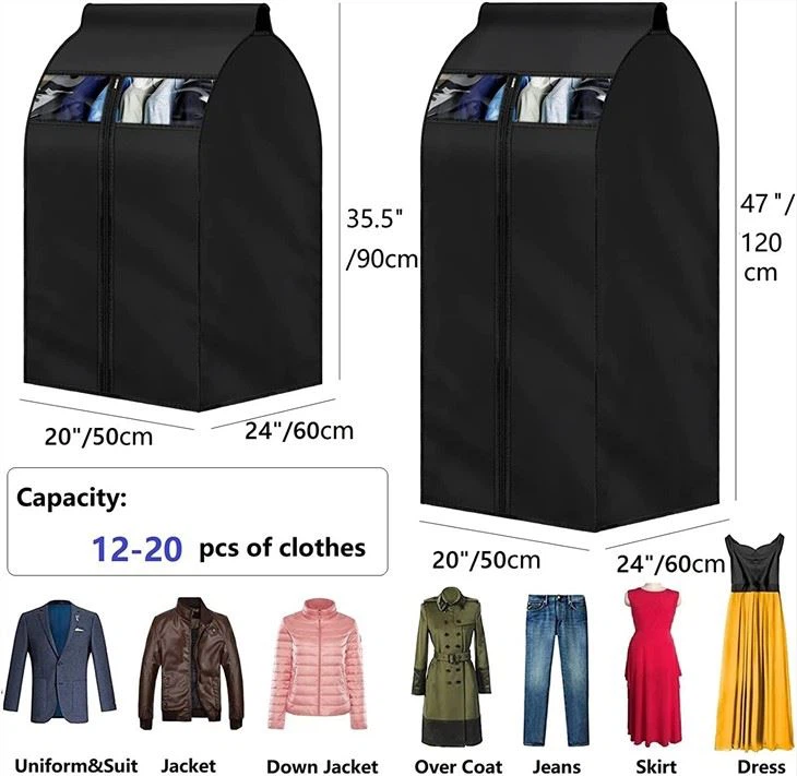 Garment Bag Black Oversized