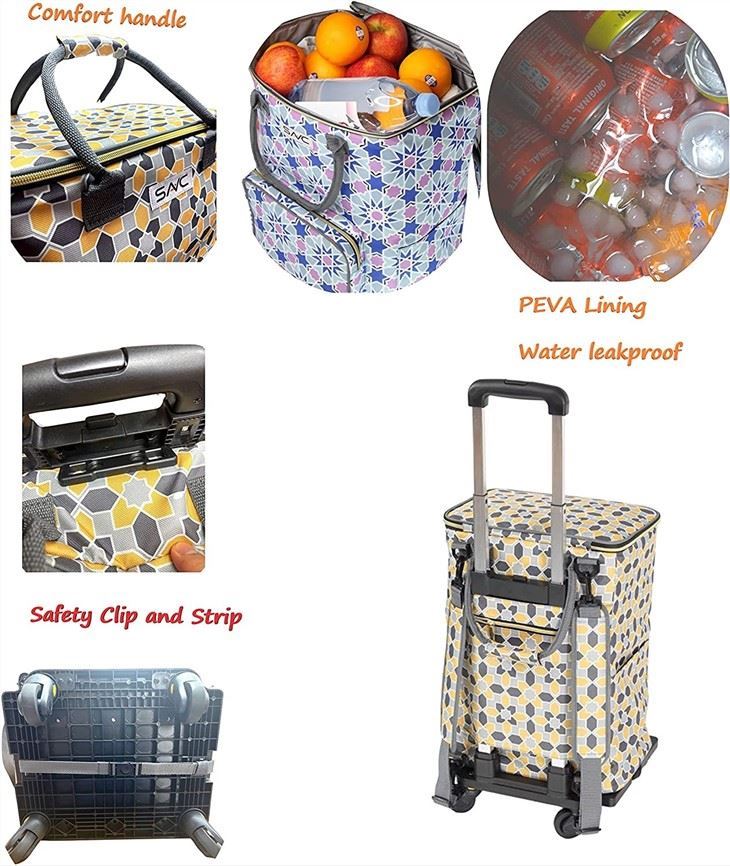 Insulated Shopping Bag With Wheels