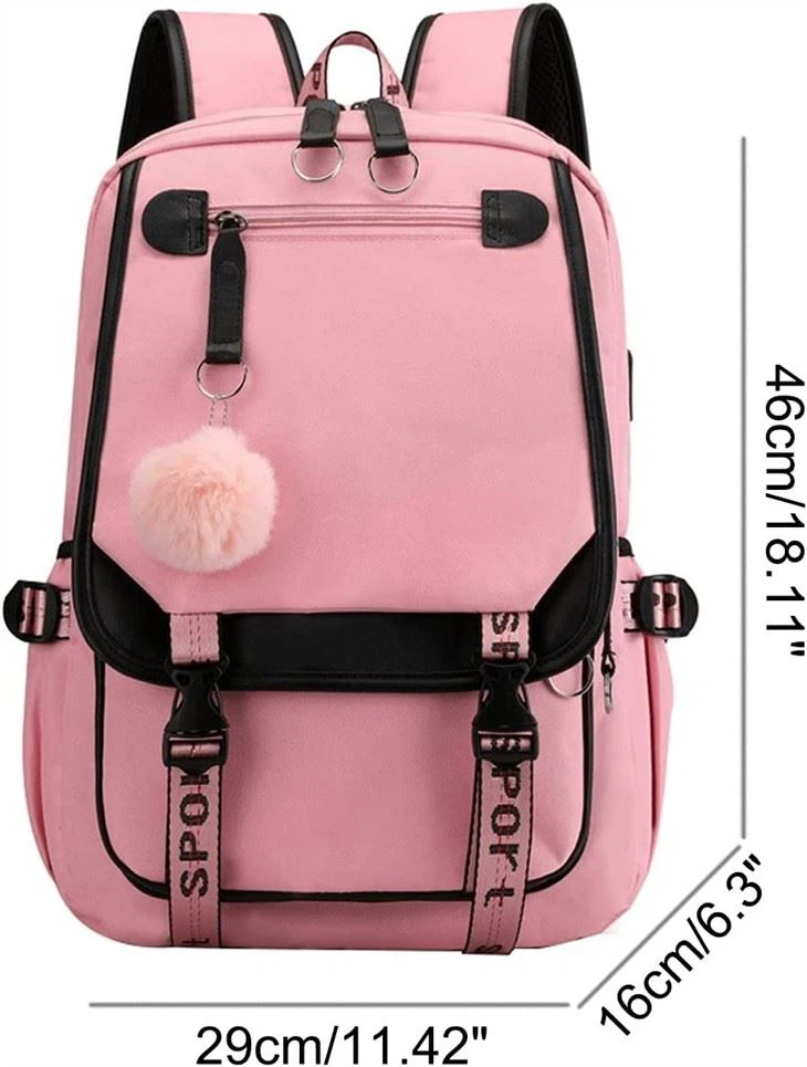 Teenage Girls' Backpack Middle School Students Bookbag