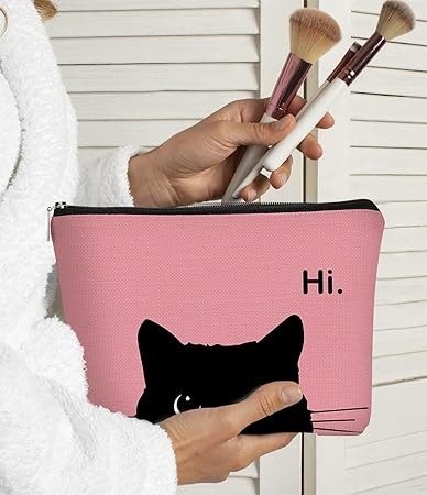 Cute Canvas Makeup Bag