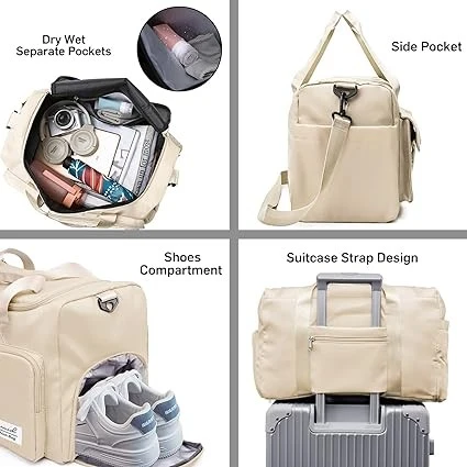 Sports Gym Bag With Shoes Compartment